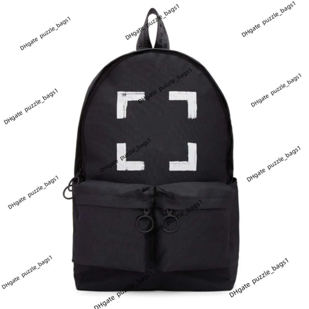 Designer tassen luxe handtassen off brand witte rugzak canvas print pijl heren- en damesrugzak schooltas met grote capaciteit mode