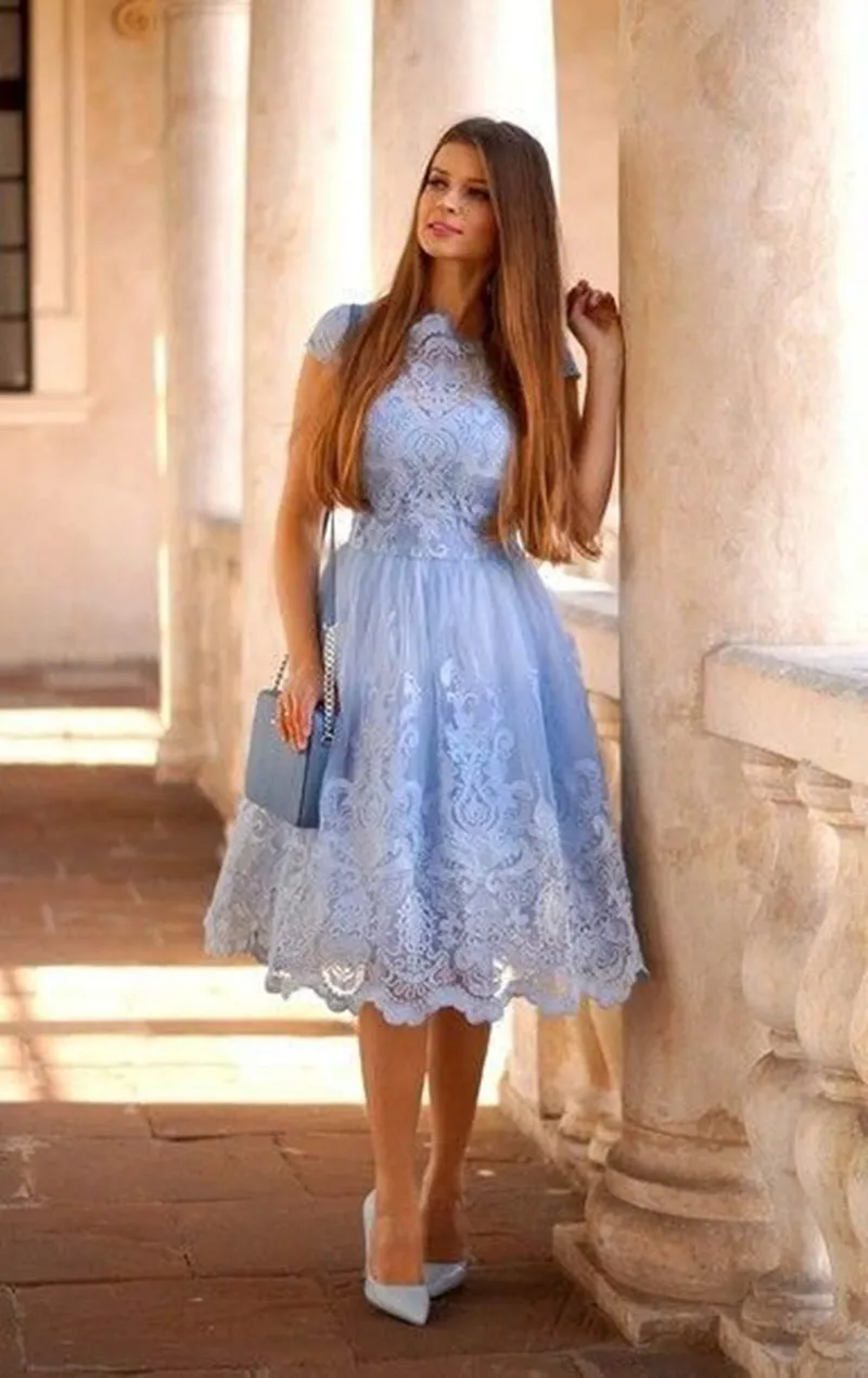 Modern sky dresses cheap
