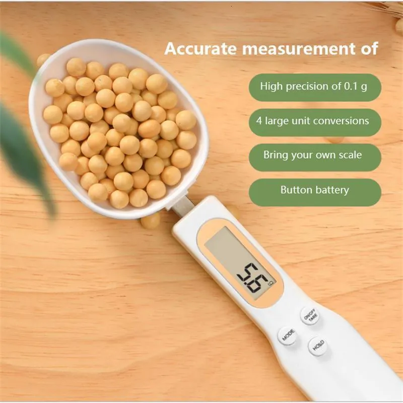 Outils de mesure Coffee Powder Electronic Spoon LCD Digital Mesurement Home Kitchen Baking Electronic Scale Kitchen Tools 230422