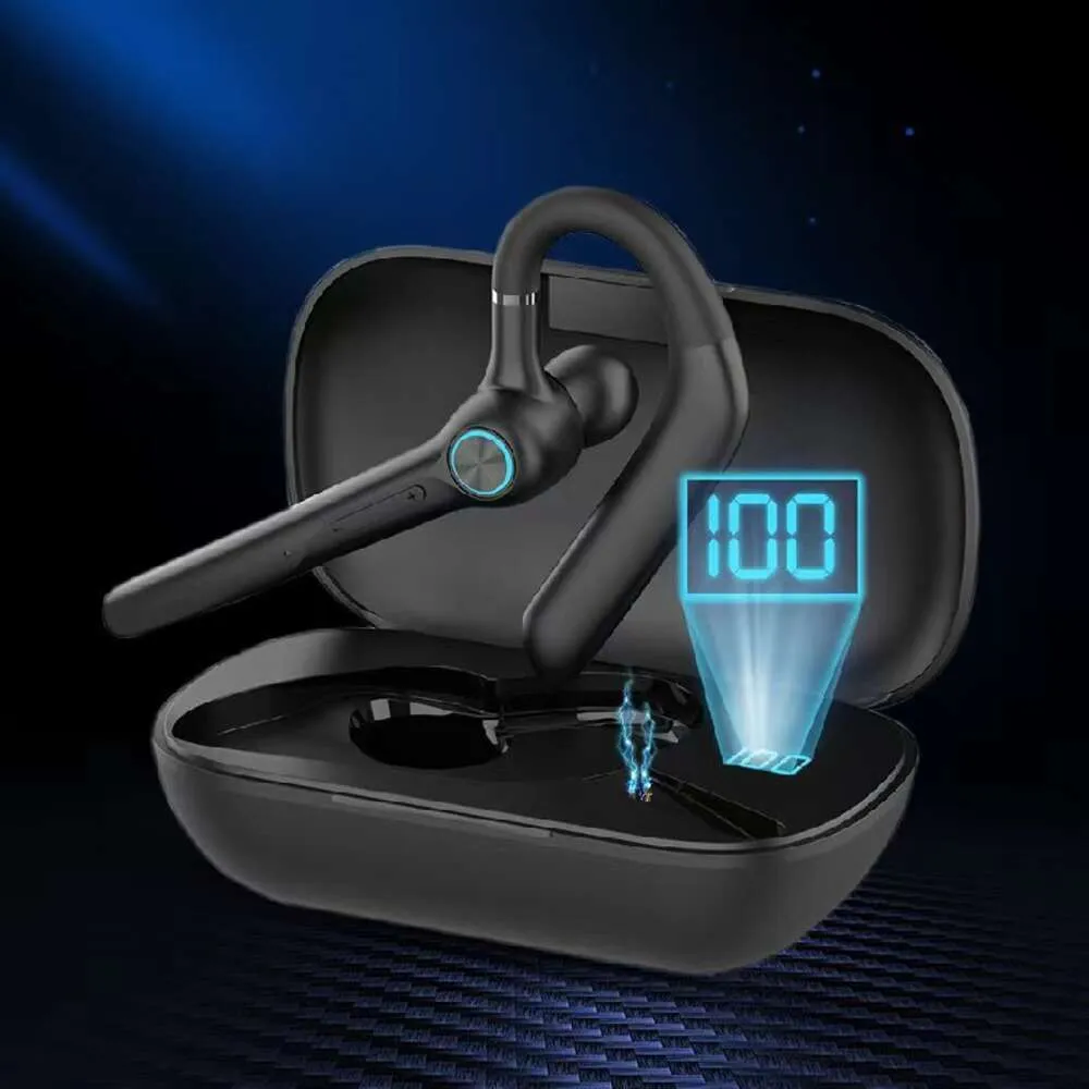 Built Headset Dual Mic Noise Canceling V Wireless Earphones