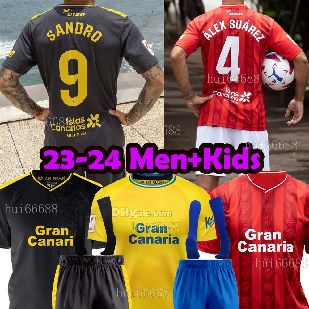 23/24 Soccer Jerseys Malaguista A.Moleiro Cardona Jonathan Viera Sandro Loiodice Palmass C2023 2024 Men Kit Kids Football Shirts
