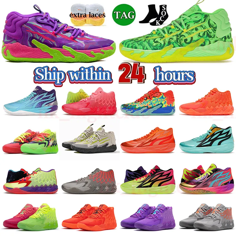 Lamelo Ball Shoes MB 3.0 남자를위한 OG 농구화 Chino Hills Forever Rare Guttermelo 독성 Nickelodeon Slime Supernova Melo Ball Shoes MB 03 MB 02 야외 크기 36-45