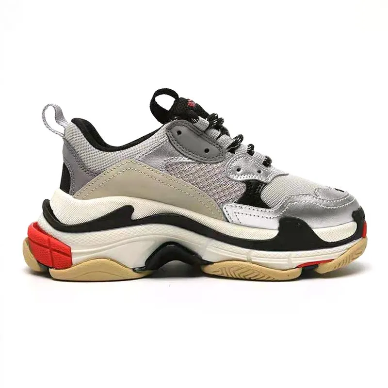 2024 Triple S Men Women Designer Casual Shoes Platform Sneakers Clear ...