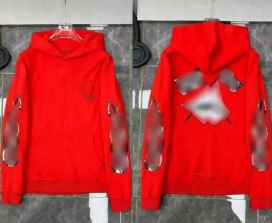 Designer Hoody Chrome Heren Hoodie Kleding Dames Hart Hoodies Ch Cross Flower Arm Front Gedrukt Hoefijzerzak Rits Jackts Chromees Hearts Coats fy2