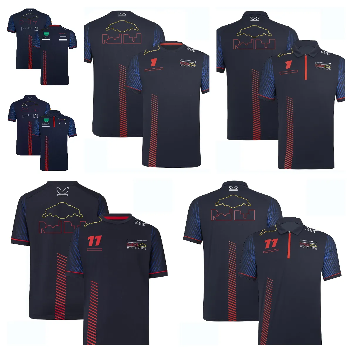 2023 Abbigliamento da corsa F1 estivo Abbigliamento da corsa di Formula 1 Camicie POLO per uomo e donna T-shirt casual a maniche corte di grandi dimensioni ad asciugatura rapida