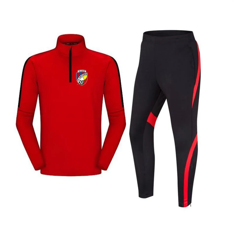 FC Viktoria Plzen Football Club Men's Clothing New Design Soccer Jersey Football Set Size20 till 4XL Training Tracks för A295K