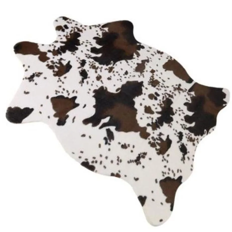 Mattor Imitation Animal Skins Rugs and Cow Carpet For Living Room Bedroom 110x75CM270C