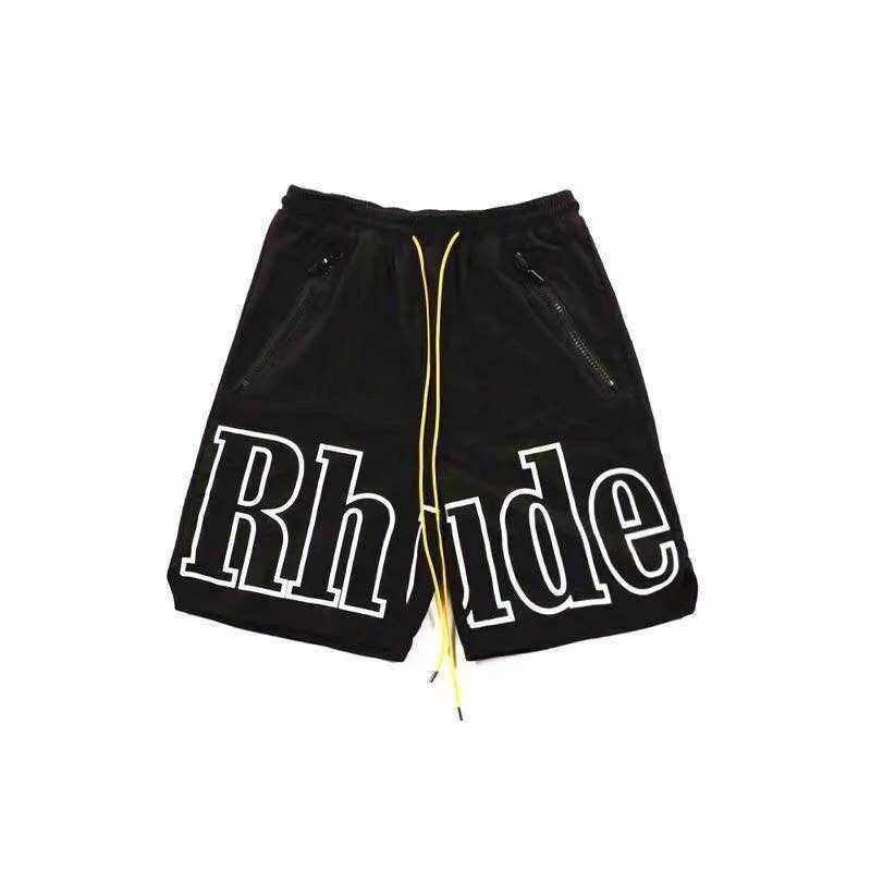 Rhude 19ss Limited Letter Printed Drawstring 3m Reflective Leisure Beach Sports 5 2 529 DHgate