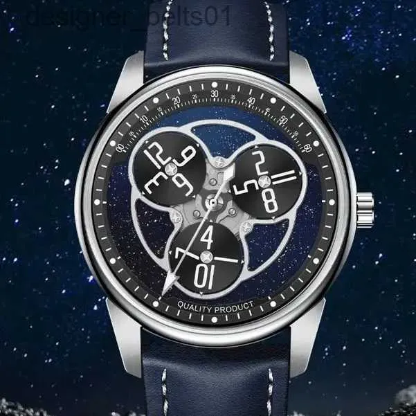 Andere Uhren 2024 PINDU Automatik Mechanisch Herren Europäisch und Amerikanisch Business Casual Drei Augen Einzigartiges Design Luxus LeuchtendL231122