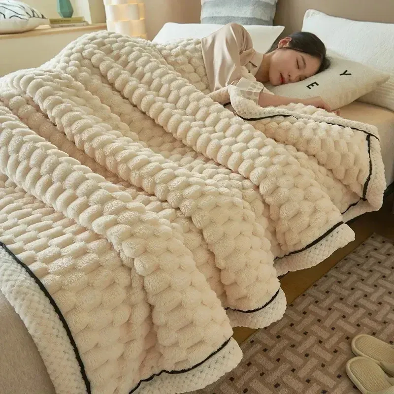 Bedding sets Turtle Velvet Autumn Winter Warm Sleeping Blanket Soft Comfortable Flannel Fleece Blankets for Bed Cozy Fluffy Warmth Blanket 231122