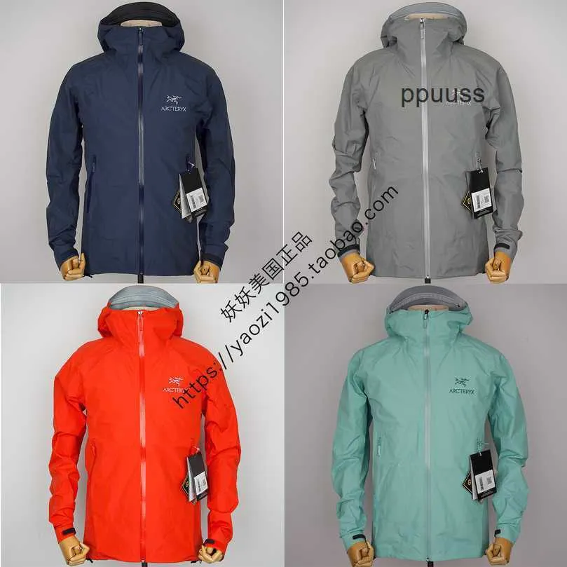 Ytterkläder och utomhuskläder Arcterys jackor Mensrockar Apparel Designer Arcterys Mens Shell Jackets utomhuskläder Spot Zeta SL Jacka Lättvikt Charg Wnw6