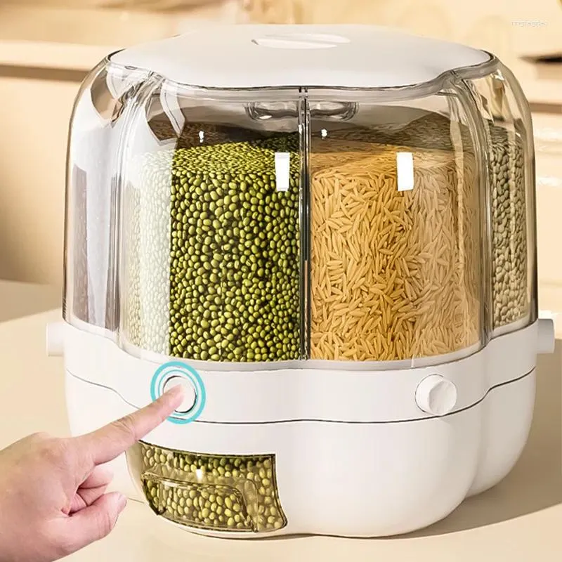 Partition Rice Cooker DHgate.com:Food Grade Kitchen Rice Bucket, Rotating Partition Sealed ...