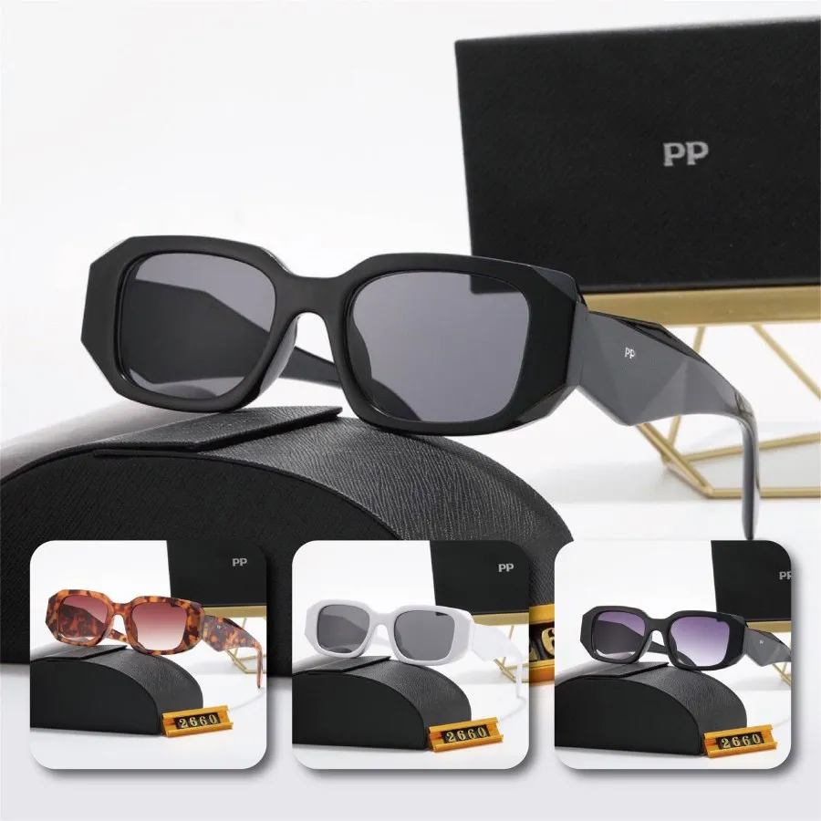 2023 Designer-Sonnenbrille, klassische Brille, Goggle, Outdoor-Strand-Sonnenbrille, für Frau, Mann, 5 Farben, optional, dreieckige Signatur, Katzenauge