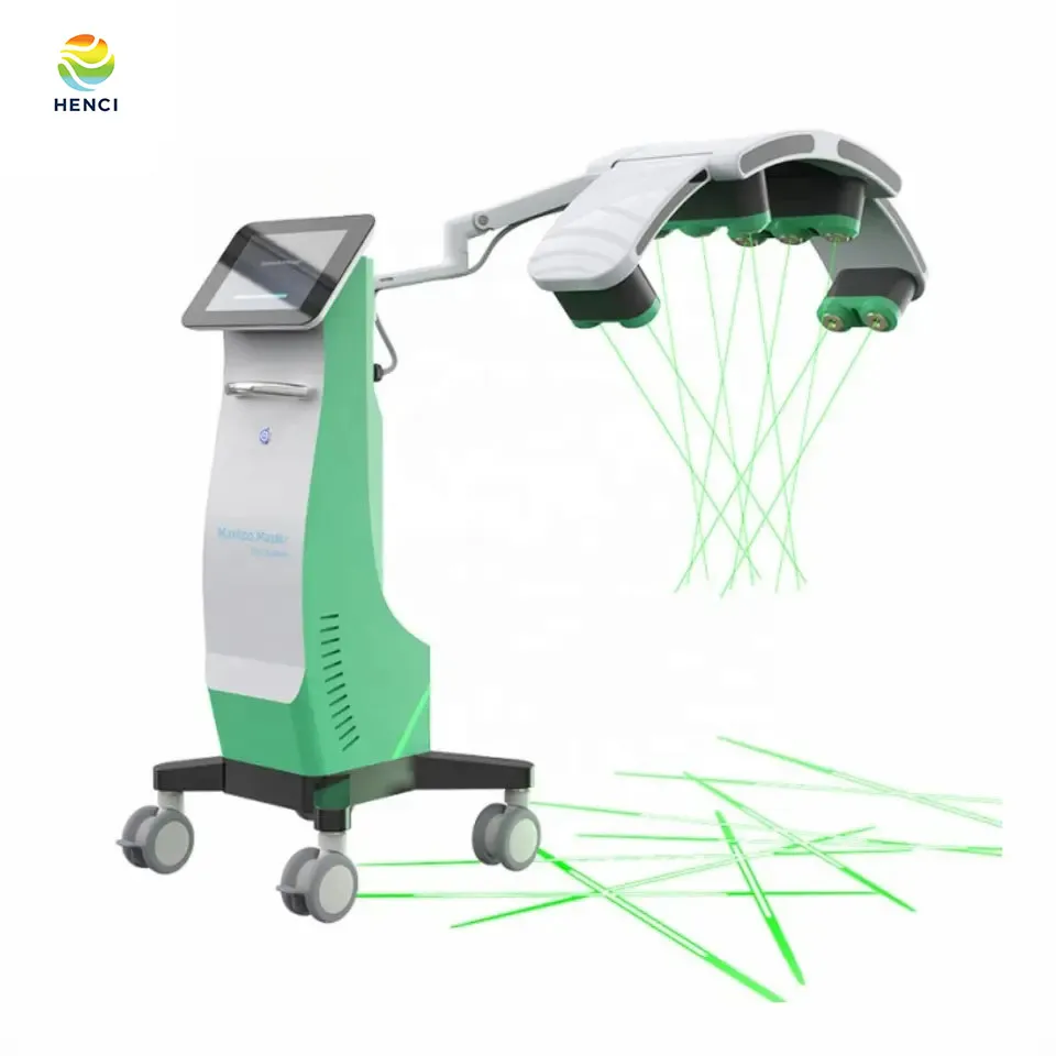 Hengchi Laser 10d تدور الأضواء الليزرية الخضراء أحدث إزالة الدهون غير المؤلمة تنحيف الجسم 532nm