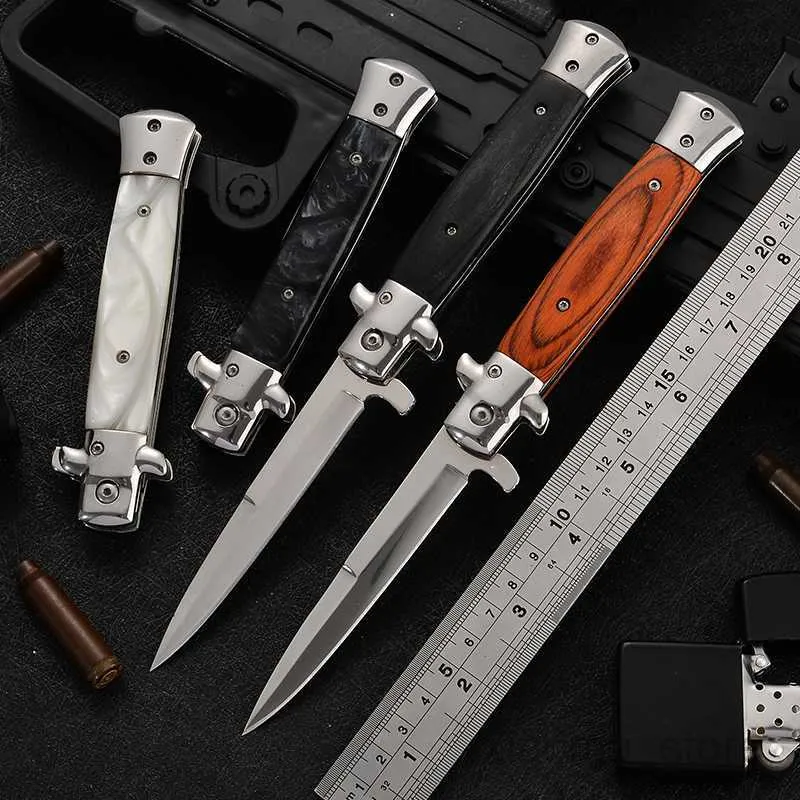 Facas de caça de acampamento Pocket Knife Sobrevivência de sobrevivência Tactical Dobring Knife High Disidade Campo ao ar livre Caminhando Facia de Auto-Defesa Ferramenta