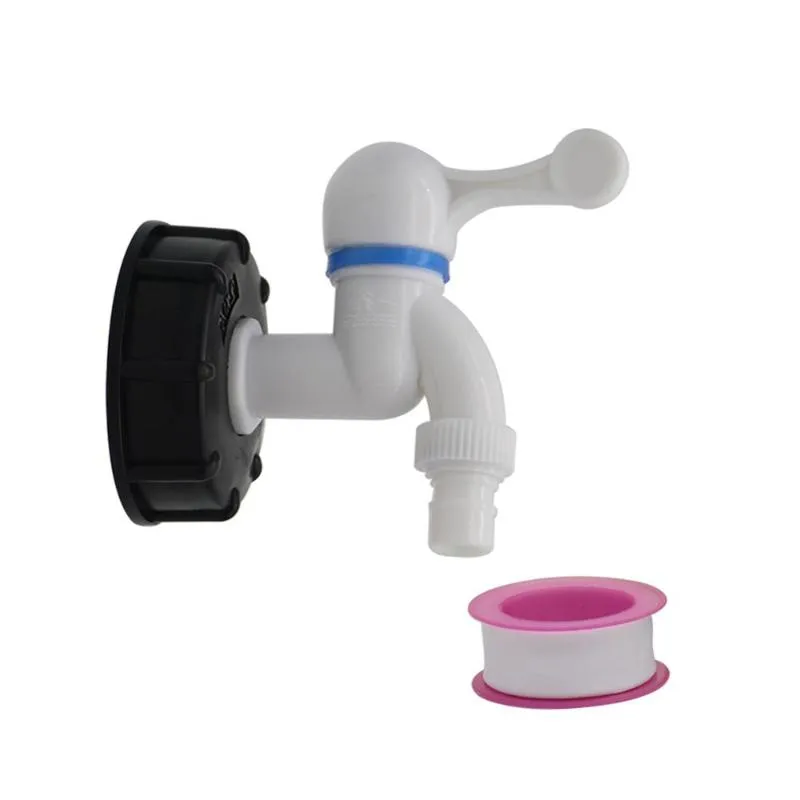 Watering Equipments S60X6 IBC Tank Adapter To Plastic 1/2" Tap Replacement Valve Fittings Home Garden Water Connectors Drain Faucet