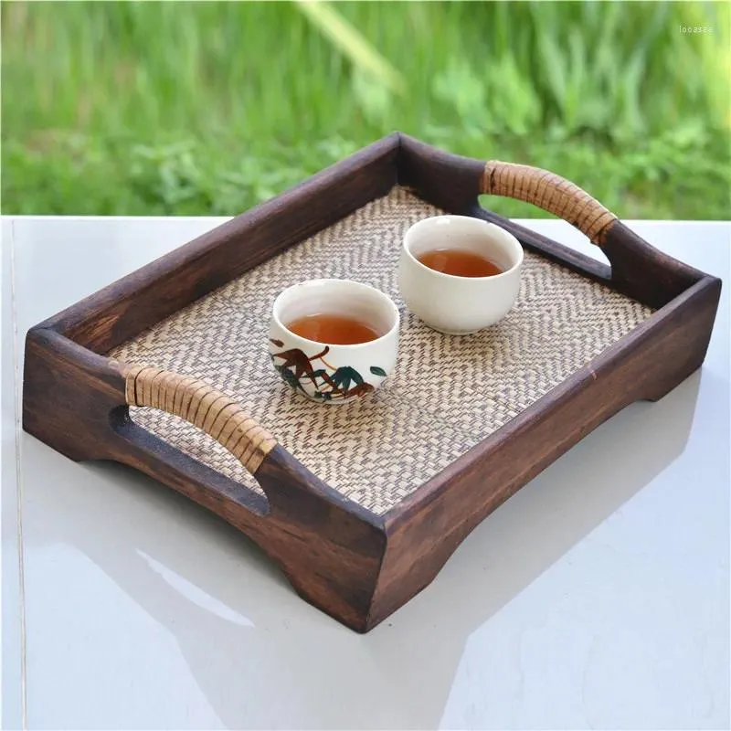 Unique Tea Tray Premium Wooden Tea Tray - Elegant Serving Platter for Tea Bags ...