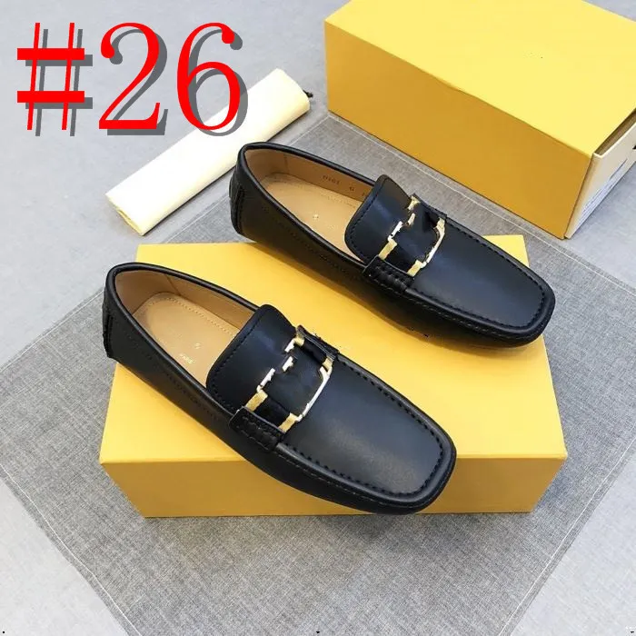 39 Modello Oxford in pelle scamosciata Scarpe da uomo Mocassini firmati Casual Slip On Scarpe eleganti da uomo di lusso Scarpe da festa per ufficio Scarpe da uomo Mocassini Nero