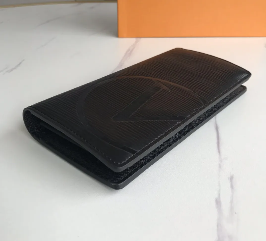 Designer Mens Wallets Luxury Women Pesses Flores Cartas de Crédito Crédito Masculino Moda Longa Sacos de embreagem de dinheiro com caixa de alta qualidade