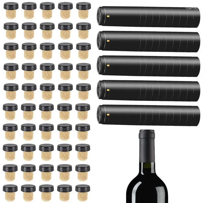 Wine Corks Bottle Seals 100 st Cruise Sealer Kit Heat krymper för fartyg