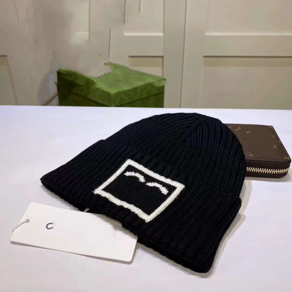 Beanie / Skull Caps Skull Caps 2023 Designer Marca Luxo Beanie Chapéu Feminino Outono e Inverno Nova Pequena Fragrância Moda Tendência Retro Carta Clássica Ao Ar Livre Malha Quente