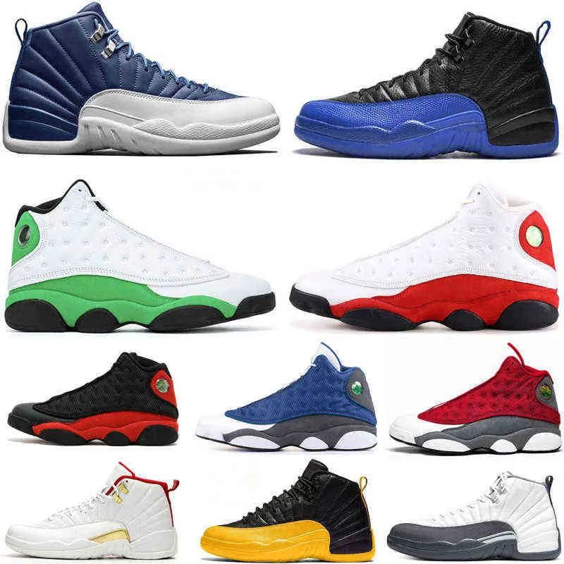 2021 Men Basketbalschoenen Lucky Green Gefokt 13 13s Game Royal Fiba Ovo White Master 12s Playoff CNY Trainer Sports sneakers met doos