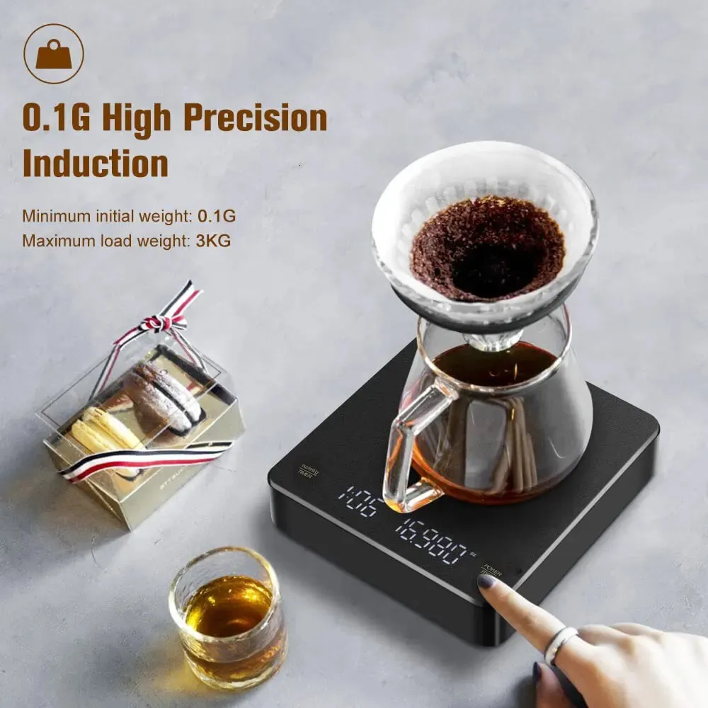 Acheter Balance de café numérique avec minuterie LED écran Espresso Balance  intégrée batterie 3kg Max.Pesant 0.1g