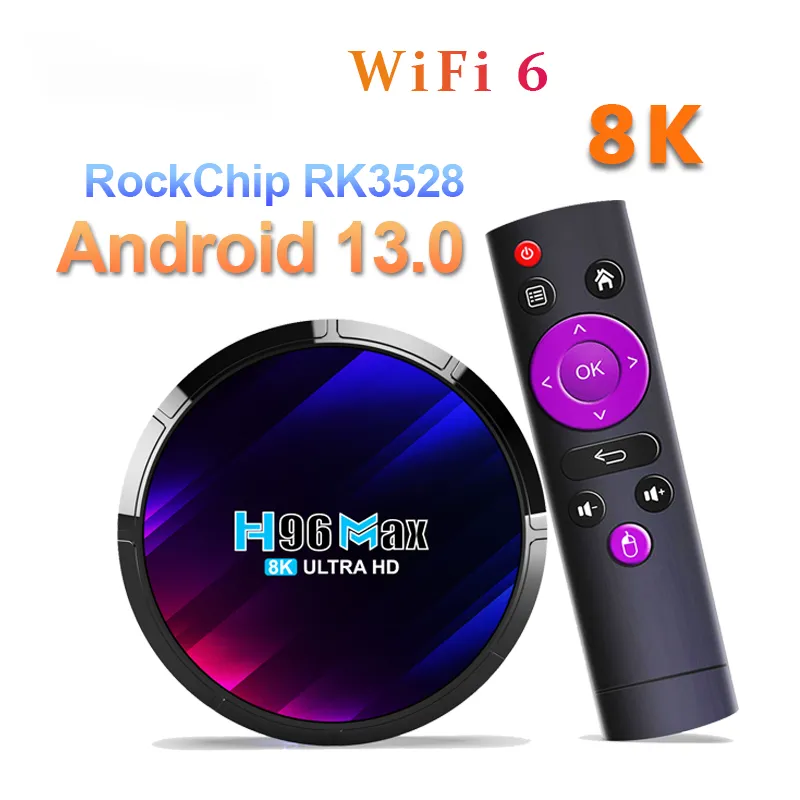H96 MAX RK3528 Smart Android 13 TV Box Rockchip 3528 Quad Core Ondersteuning 8K Video Wifi6 BT5.0 Media speler Set Top Box