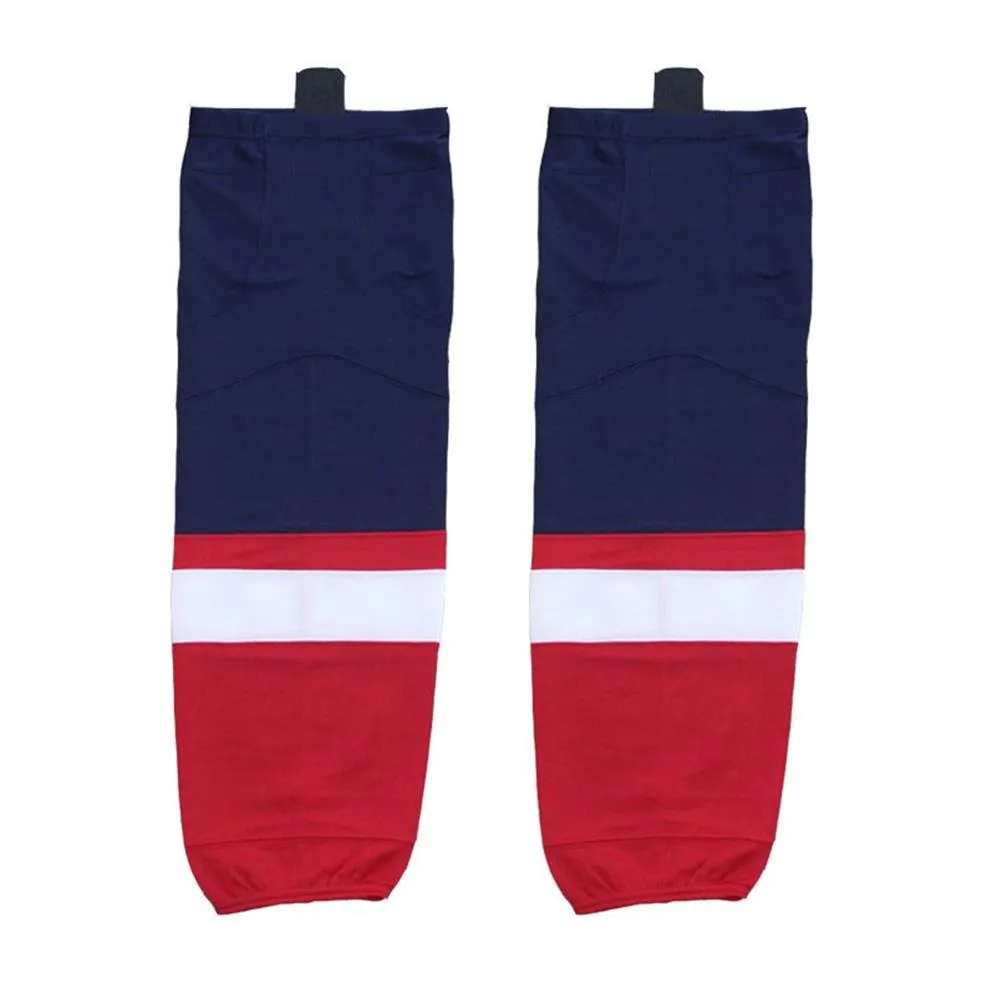 Chaussettes de Hockey sur glace 2016 en polyester, équipement personnalisé, Support de Sport d'équipe, personnalisable avec votre Logo, taille et couleur, 236G, 100%