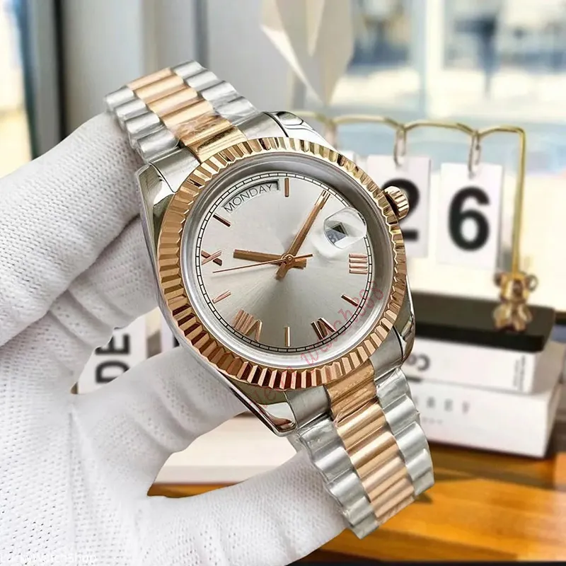 Titta på Clean Luxury Watch Designer Titta på Mens Womens Dating Watch High Quality Watch Fashion Sports 41-36 Sapphire Waterproof AAA Rostfritt stålklocka Luxury Watch