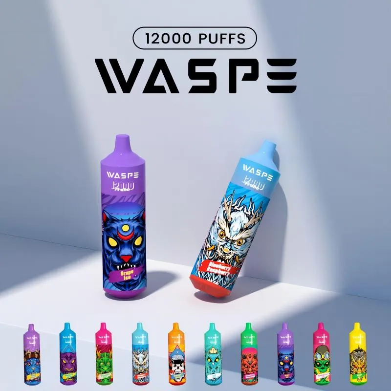 France Italy Spain Hungary Vape Wholesaler Waspe 12000 Puffs Vapor Kit 10K 12K Airflow Function