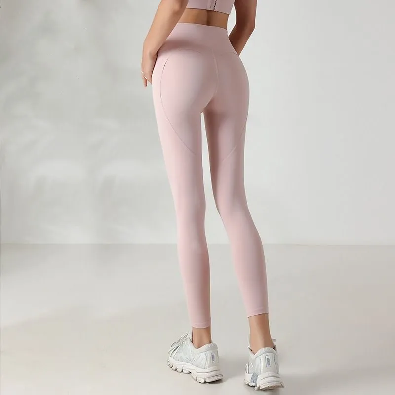 Kadınların Aktif Pantolon Tasarımcısı Yoga Pantolon Yüksek Belediye Kalça Kaynağı Karın Tayt Peach Kalçaları Yoga Pantolonları Çalışan Joggers Wear