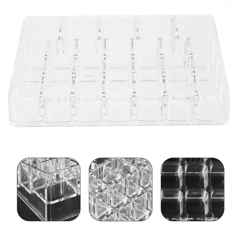 Aufbewahrungsboxen Lippenstifthalter Organizer Display Rack Ständer Make-up Acryl Nagellack Caddy Gloss Nail Lip Clear Box Lipgloss Desktop