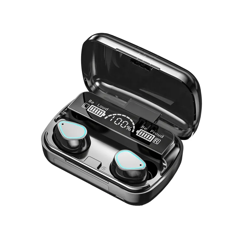 TWS Bluetooth Wireless Earphone Buller Reduction Hörlurar Sport Stereo Earbuds Vattentät spel Headset Nytt Long Standby