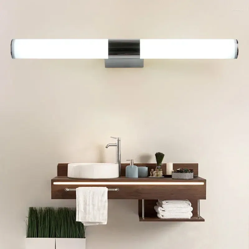 Lampada da parete 12W 16W 22W Luci a specchio a LED Decorazioni per interni Stile semplice Bagno Spogliatoio Cucina AC85-265V