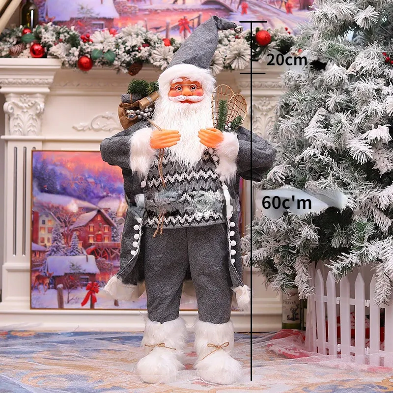 ソルティー　28日発送分　特大サイズ、大サイズ　それぞれ一対2個　門松 Large 90/60cm Outdoor Santa Doll For Christmas Tree
