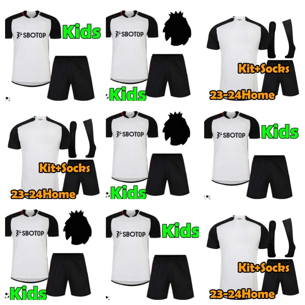 2023 2024 KEBANO Mitrovic soccer jerseys 23 24 Home away CAIRNEY WILSON MUNIZ J. Palhinha ROBINSON kids kit football shirt shirts Uniform