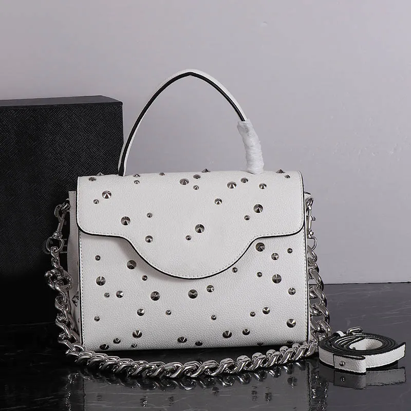 Women Chain Handbag Top Handle Tote Bag Women Designer Luxury Bag Crossbody Bag Purse Flap Shoulder Bags Magnetic Button Closure Genuine Leather Hand Bags Hardware