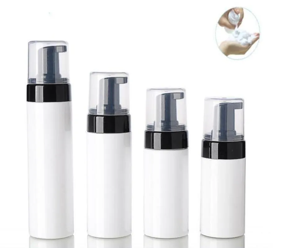 100ml 120ml 150ml 200ml Foamer Bottles Empty White Plastic Foam Bottles Hand Wash Soap Mousse Cream Dispenser Bubbling Bottle