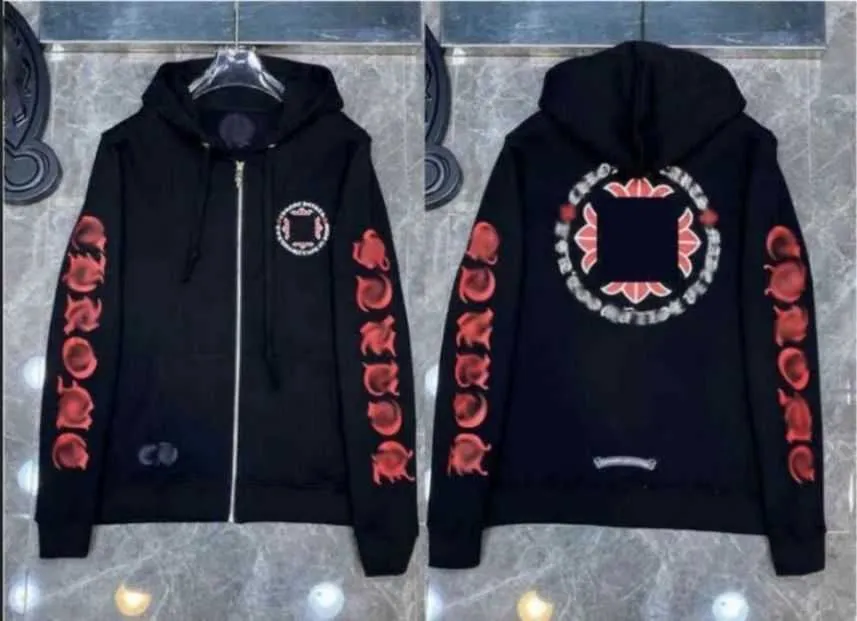 Designer Hoody Chrome Mens Sweat à capuche Vêtements Femmes Heart Sweats à capuche Ch Cross Flower Bras avant imprimé Horseshoe Pocket Zipper Jackts Chromees Hearts Manteaux fy3