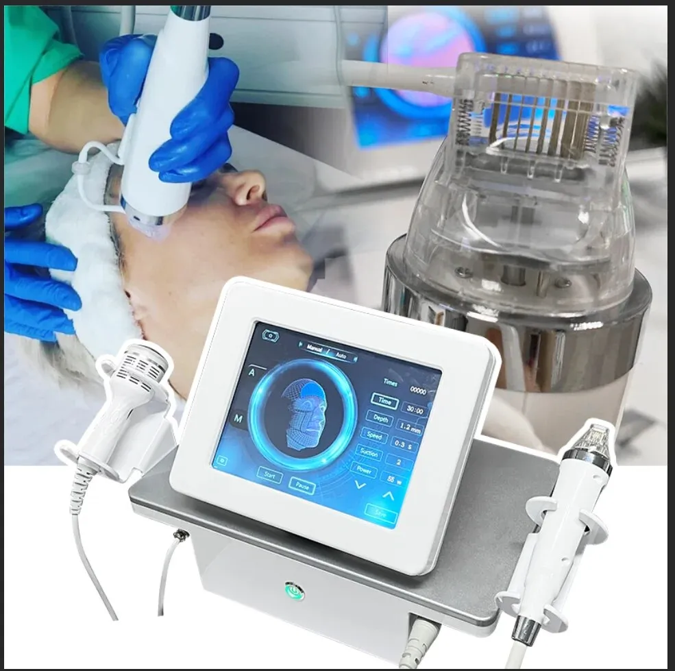 RF Microneedle Machine zimny młotek skóra wytwarzanie wzmocnienia twarzy trądzik blizny ciąża usuń wyposażenie kosmetyczne