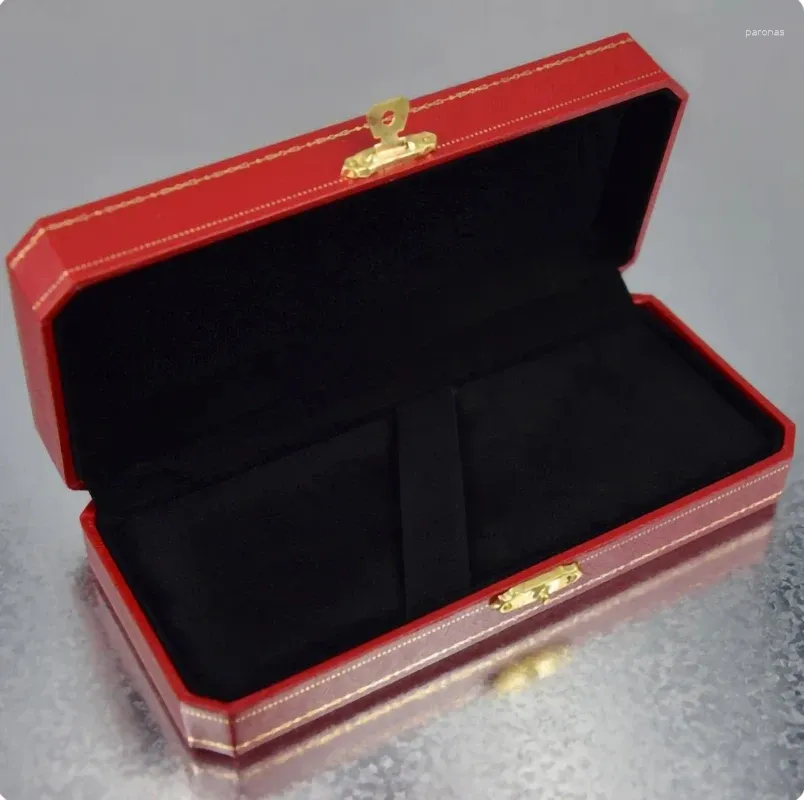 Luxury CT High Quality Red Box For Ballpoint / Roller Ball Pens Case With Warranty Manual