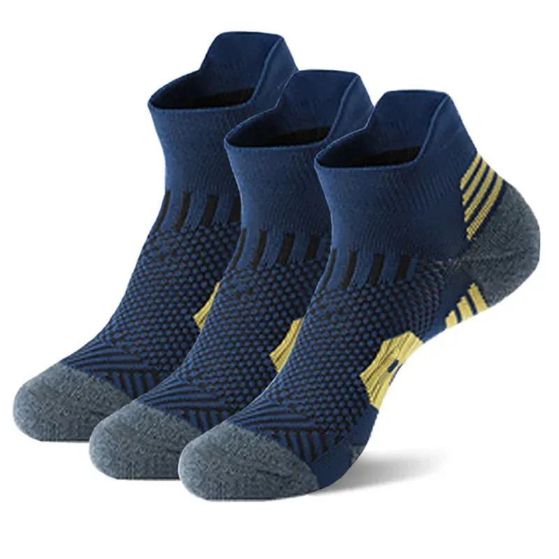 Chaussettes de sport 3 paires de serviettes de fitness professionnelles inférieures antidérapantes pour hommes et femmes, séchage rapide, entraînement de basket-ball, Sox 231122