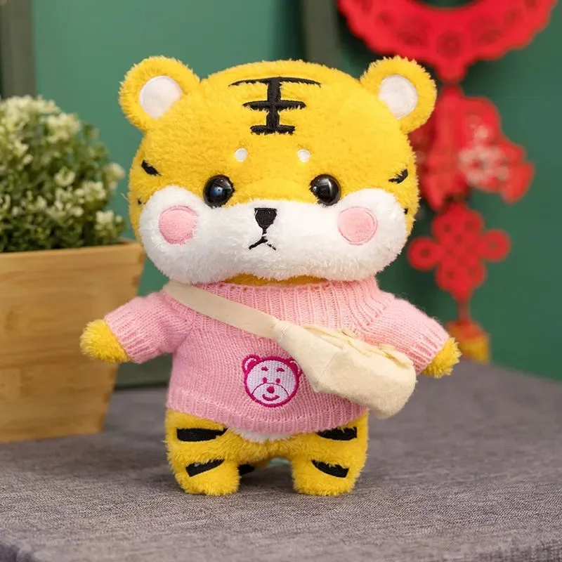 Pluszowe lalki 30 cm Lalafanfan Rok Dekoracje Tiger Kawaii Plush Toys for Children Toy Girl
