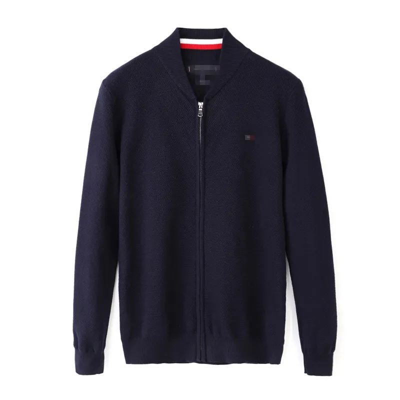 Pull de luxe pour hommes et femmes, pull de styliste, cardigan tricoté, poche zippée complète, manches longues, mode chemise tricotée, manteau de pull pour couple