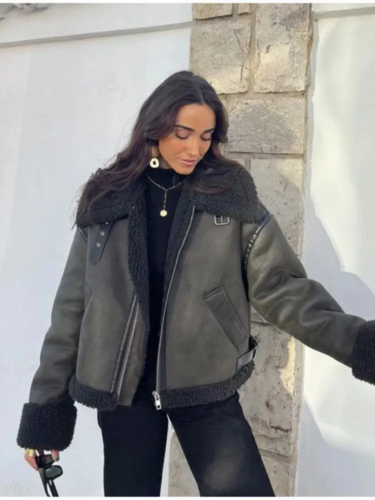 Risparmia alla grande su Giacche Per Colletti Di Pelliccia Per Donne Giacca  Inverno Per Colletto In Pelliccia In Pelliccia Da Donna Calda, Spessa, Con 