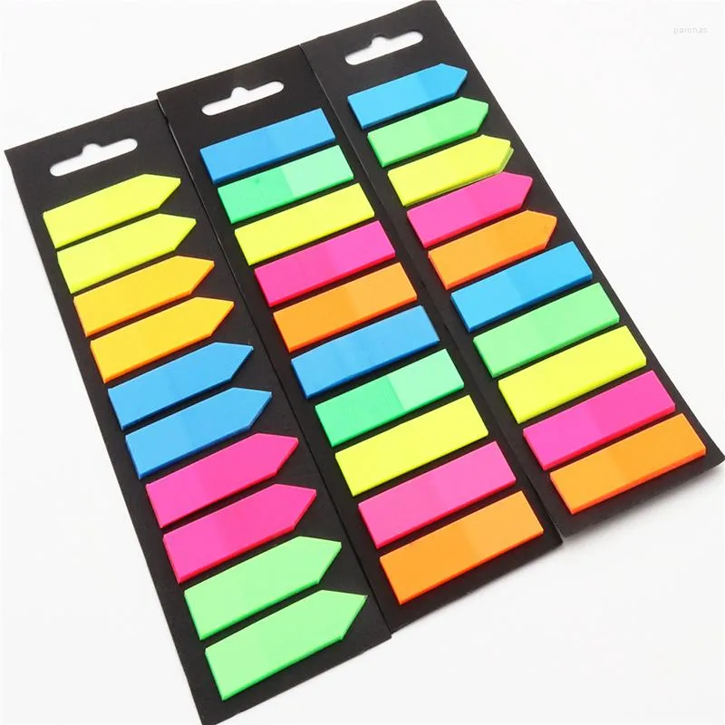 200 % Color Sticky Notes Memo Pad Bookmark Self Adhesive Sticker School Office Stationery Supplies