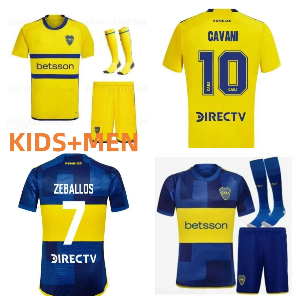 2023 2024 Boca Juniors Soccer Jerseys Maradona Benedetto Marcos Rojo Carlitos de Rossi Tevez Salvio Barco Janson Medina Football Shirt