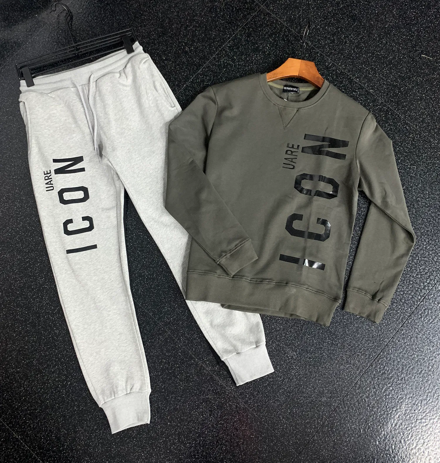 DSQ Phantom Turtle Mens Hoodie Jacket Trousers 트랙 슈트 남성 후드 우주 조그거 재킷 바지 세트 스포츠 정장 10270