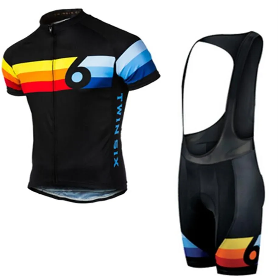 2022 Herren Sommer Triathlon Twin Six Radtrikot Mountainbike Kleidung Maillot Ciclismo Ropa Motorradbekleidung Größe XXS-6XL A339t